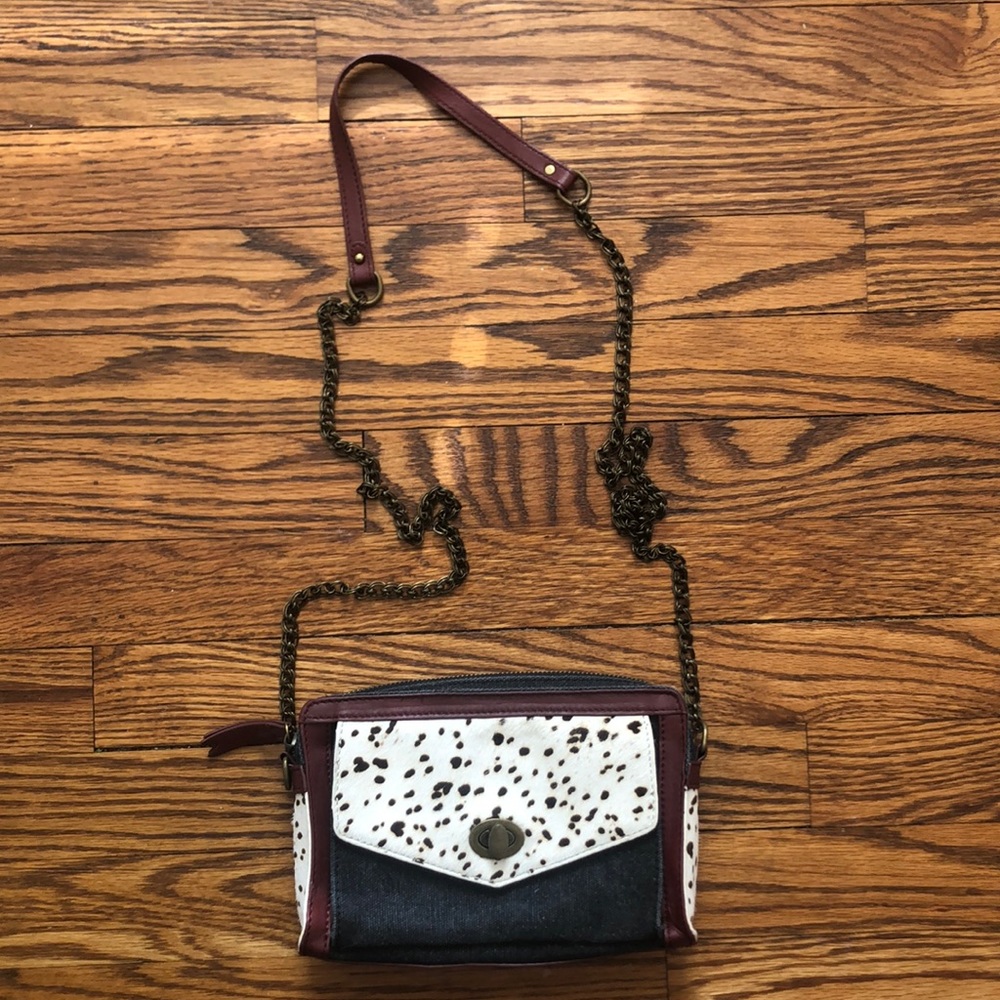 Anthropologie Cheval Crossbody in wine